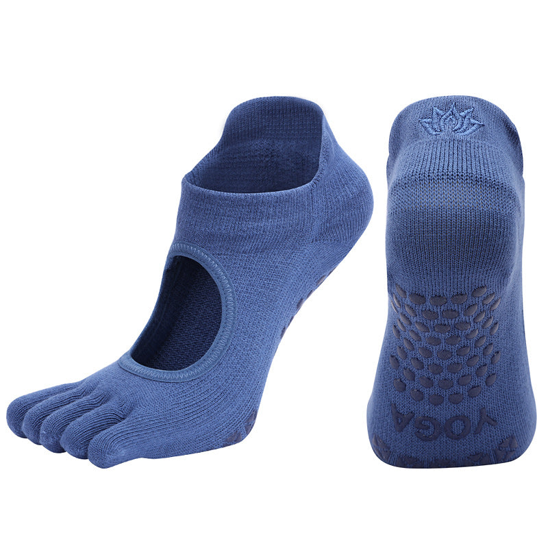 【Yoga Socks】V1深蓝-女士五指瑜伽普拉提运动袜