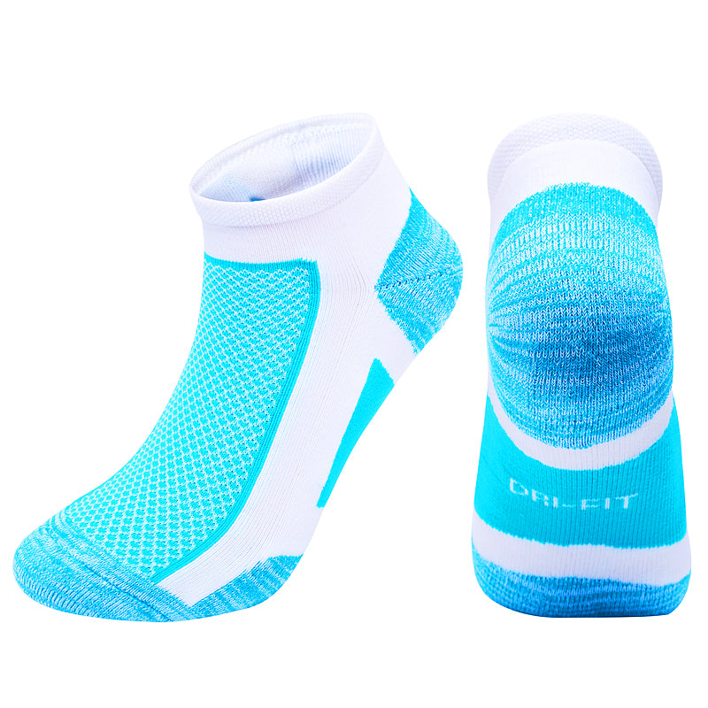 【Athletic Socks】A1蓝色-男女通用毛圈短筒休闲健身运动袜