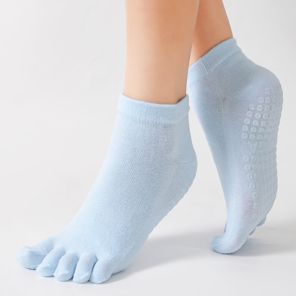 【Yoga Socks】G4浅蓝-女士五指瑜伽普拉提运动袜