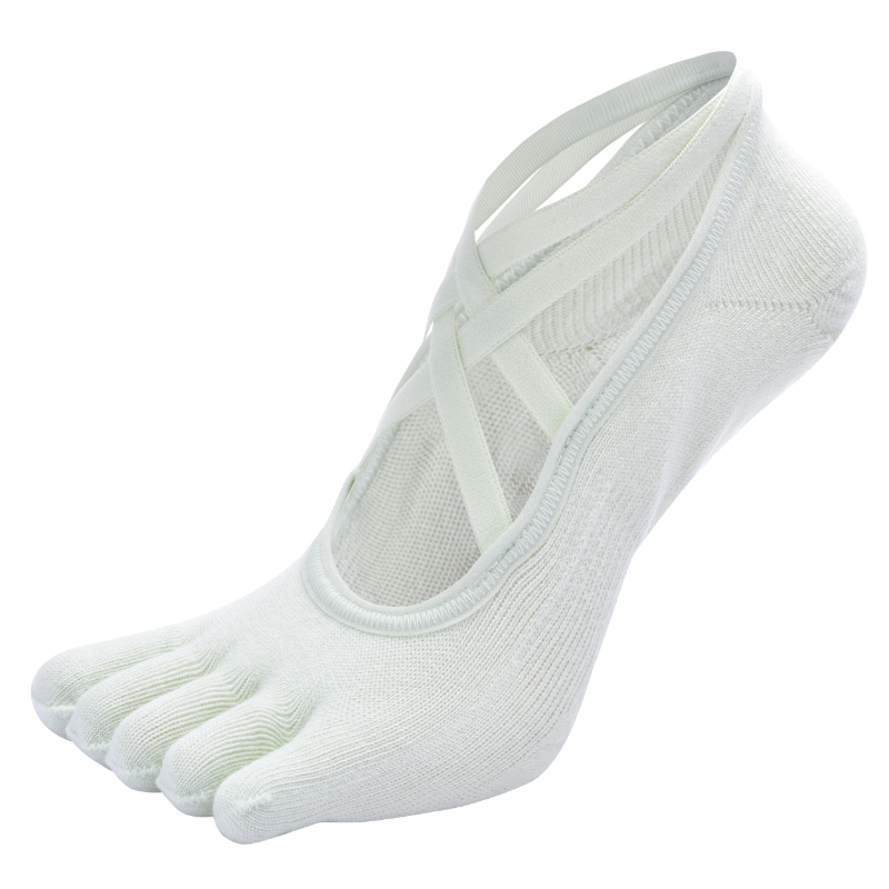【Yoga Socks】W9碧绿-女士五指瑜伽普拉提运动袜