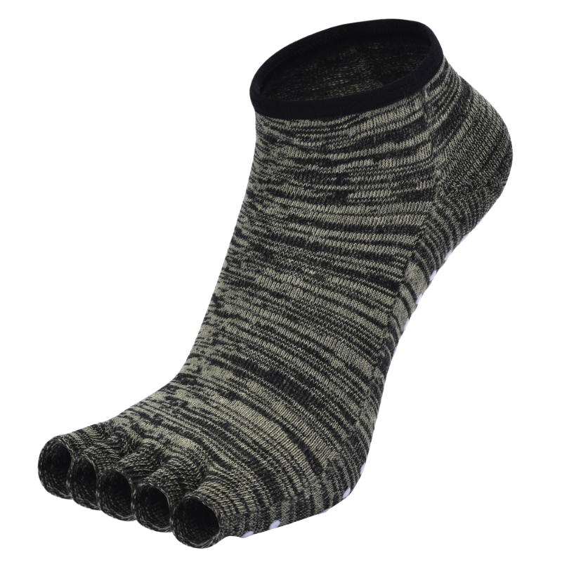 【Yoga Socks】U7黑绿-女士半趾瑜伽普拉提运动袜