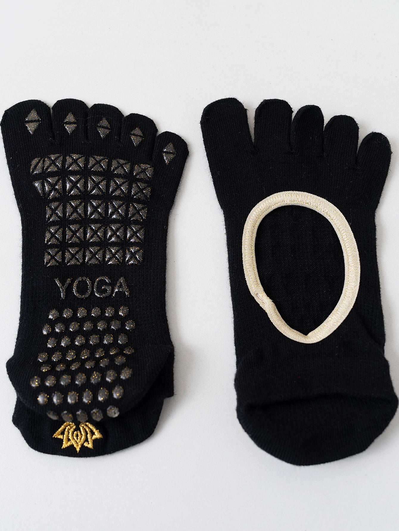 【Yoga Socks】V3黑金-女士五指瑜伽普拉提运动袜