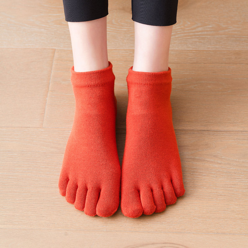 【Yoga Socks】G2中国红-女士五指瑜伽普拉提运动袜