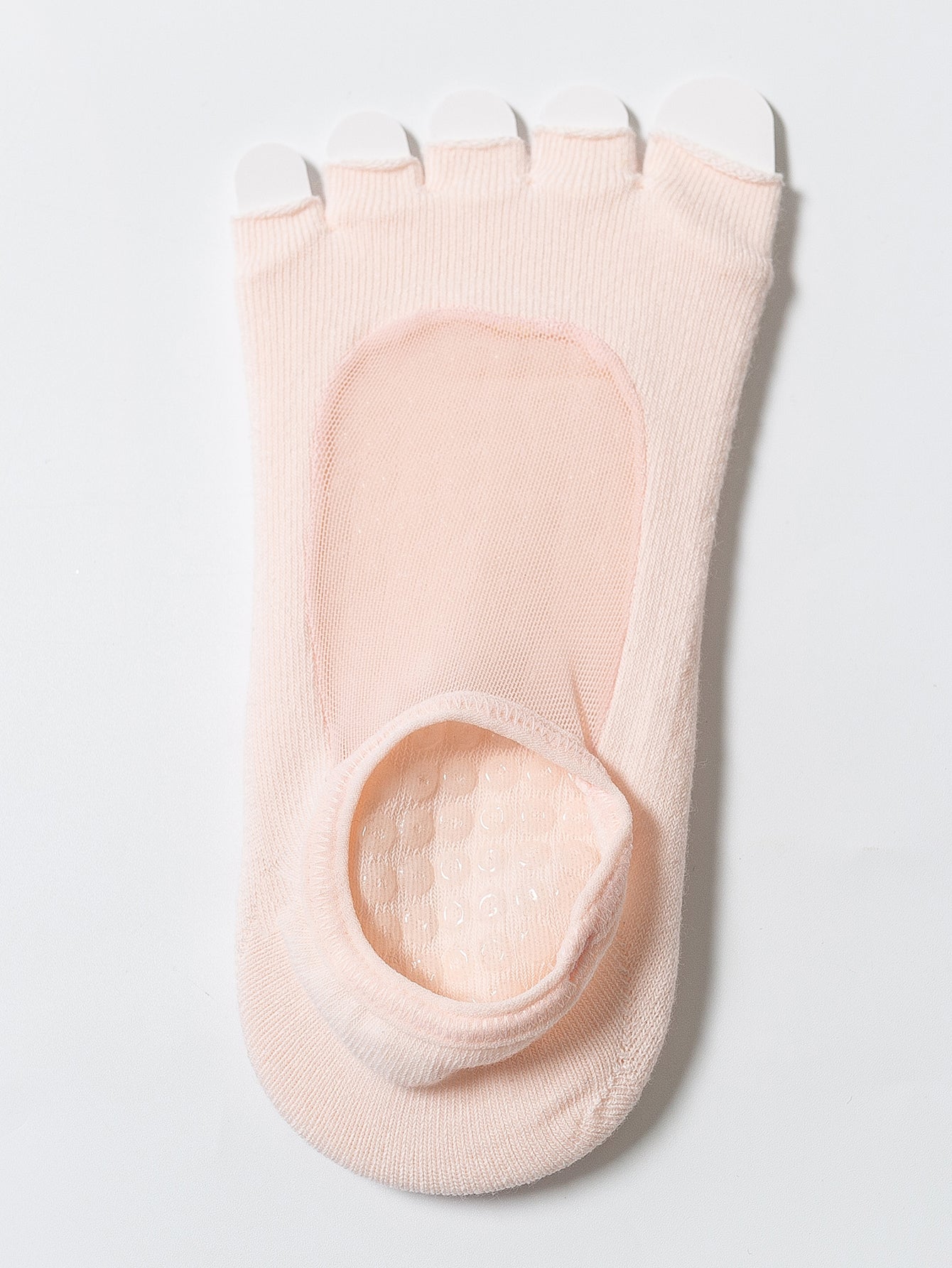 【Yoga Socks】T5浅粉-女士网纱半趾瑜伽普拉提运动袜