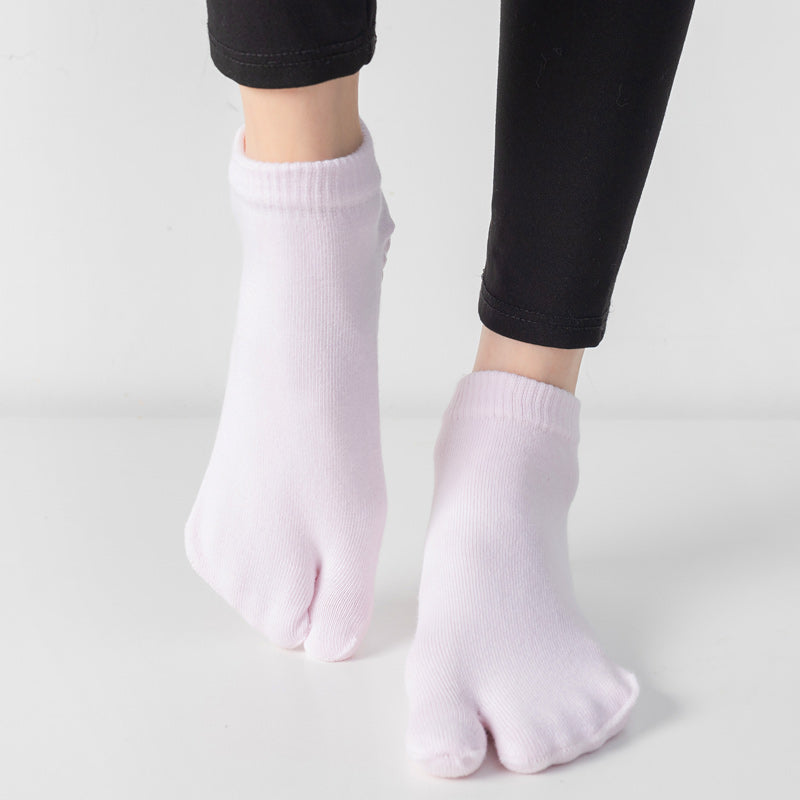 【Yoga Socks】X2浅粉-女士二指瑜伽普拉提运动袜