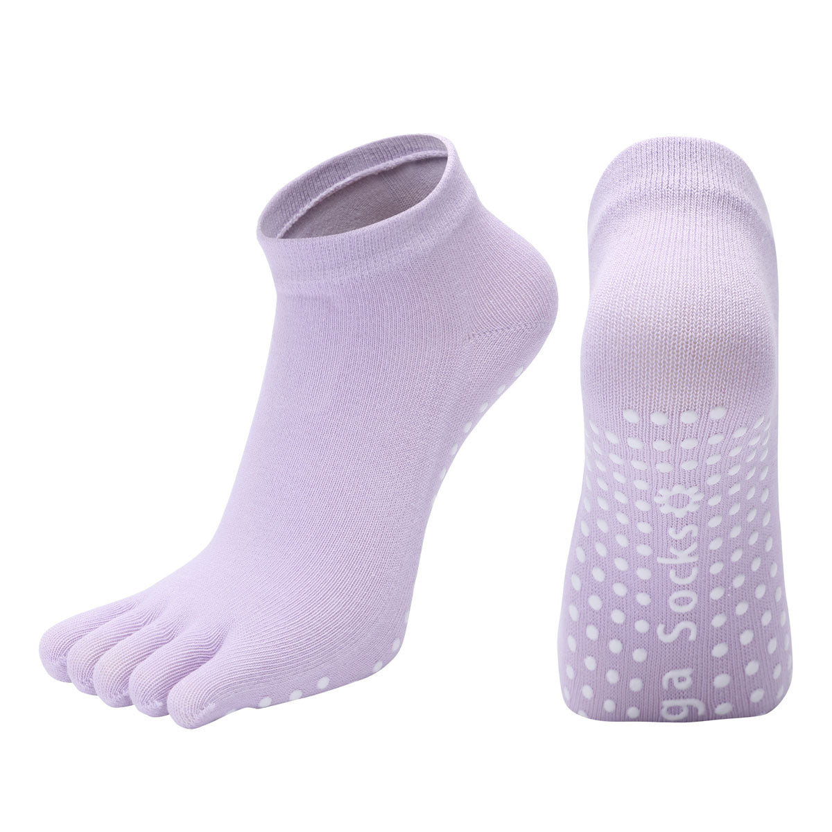 【Yoga Socks】G6浅紫-女士五指瑜伽普拉提运动袜