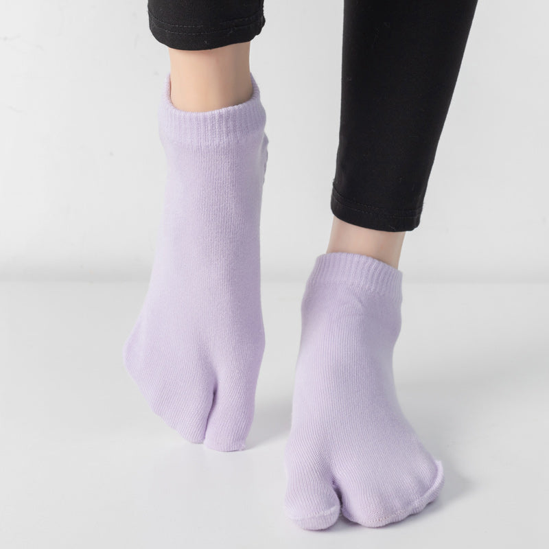 【Yoga Socks】X2浅紫-女士二指瑜伽普拉提运动袜