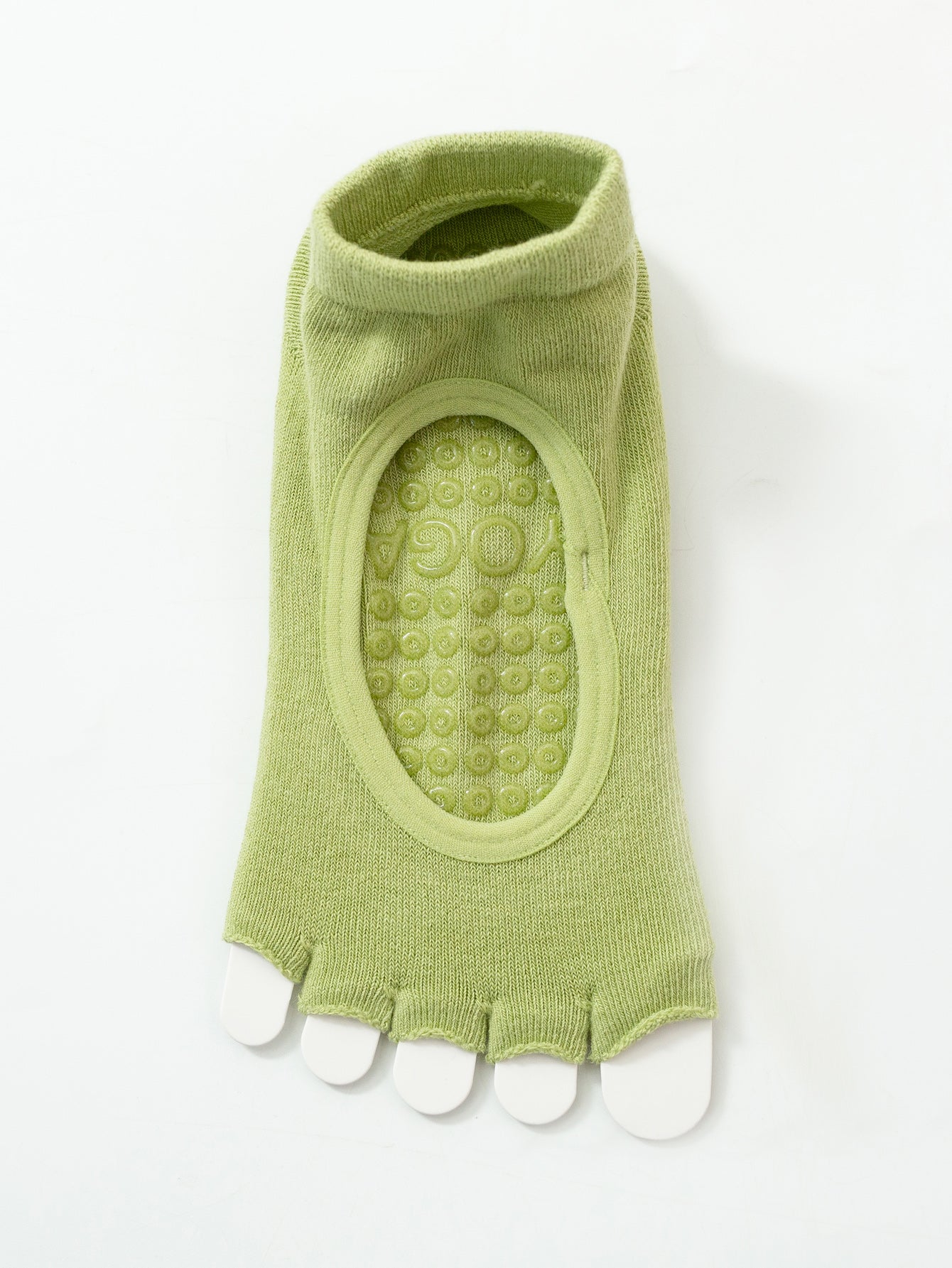 【Yoga Socks】F5绿色-女士半趾瑜伽普拉提运动袜