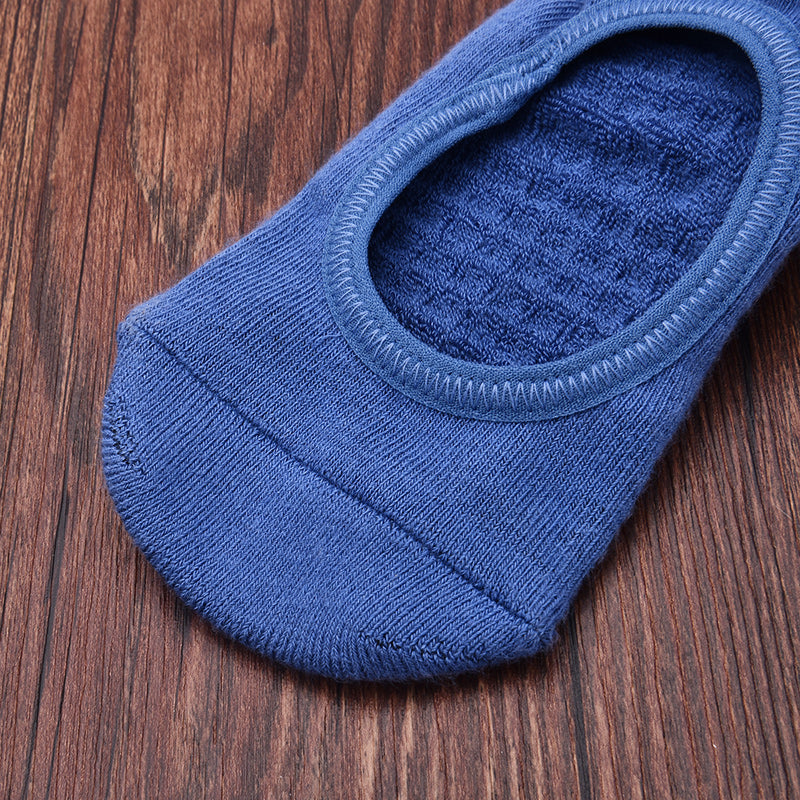 【Yoga Socks】A4深蓝-女士毛圈圆头瑜伽普拉提运动袜