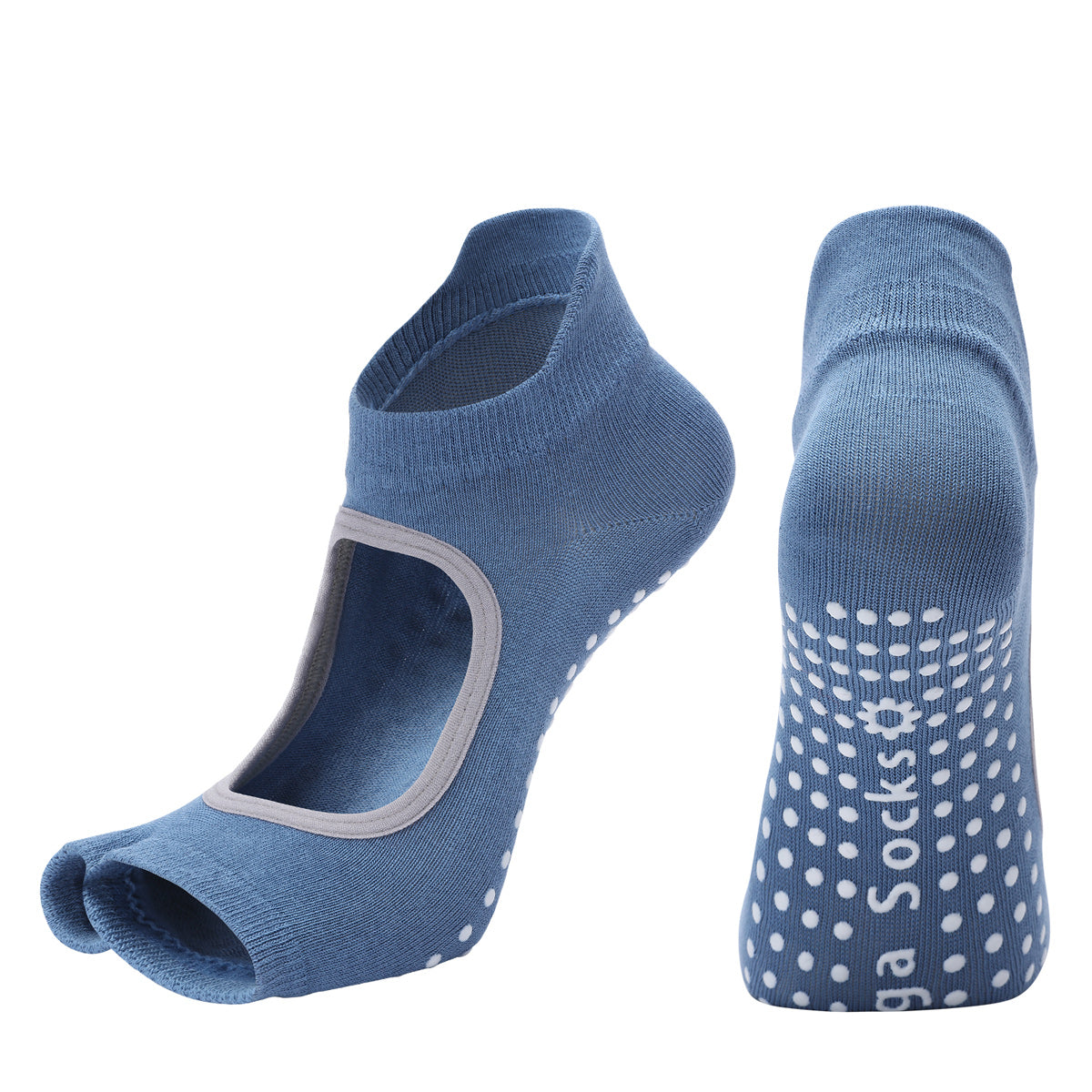 【Yoga Socks】J5深蓝-女士二指瑜伽普拉提运动袜