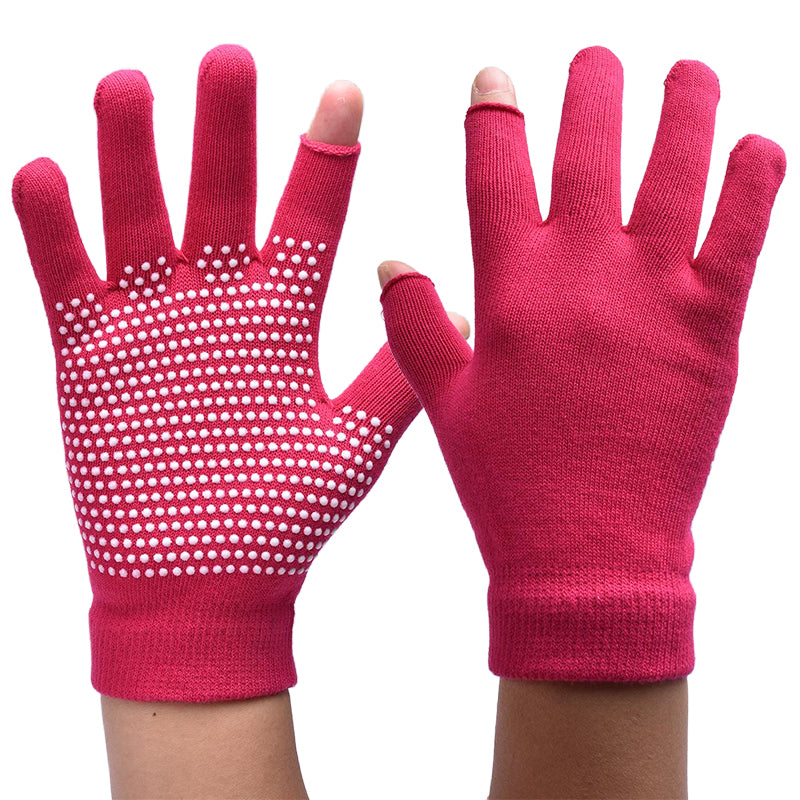 【Sport Gloves】C1玫红-女士二指健身运动手套