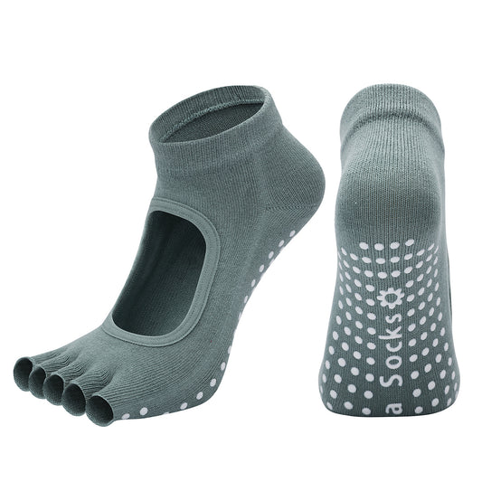 TAZK Women's Half Toe Sports Socks F1 Multicolor