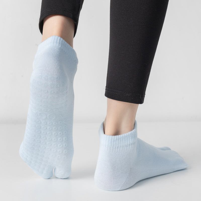 【Yoga Socks】X2浅蓝-女士二指瑜伽普拉提运动袜