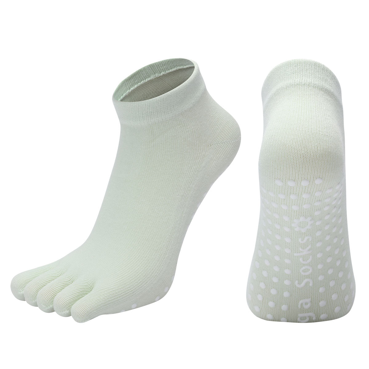 【Yoga Socks】G6碧绿-女士五指瑜伽普拉提运动袜