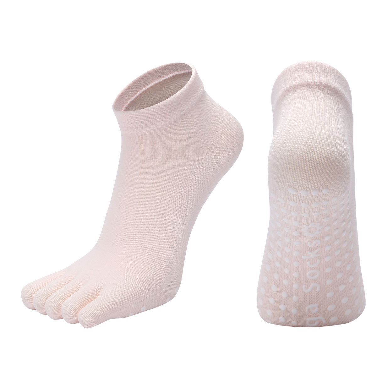 【Yoga Socks】G6浅粉-女士五指瑜伽普拉提运动袜