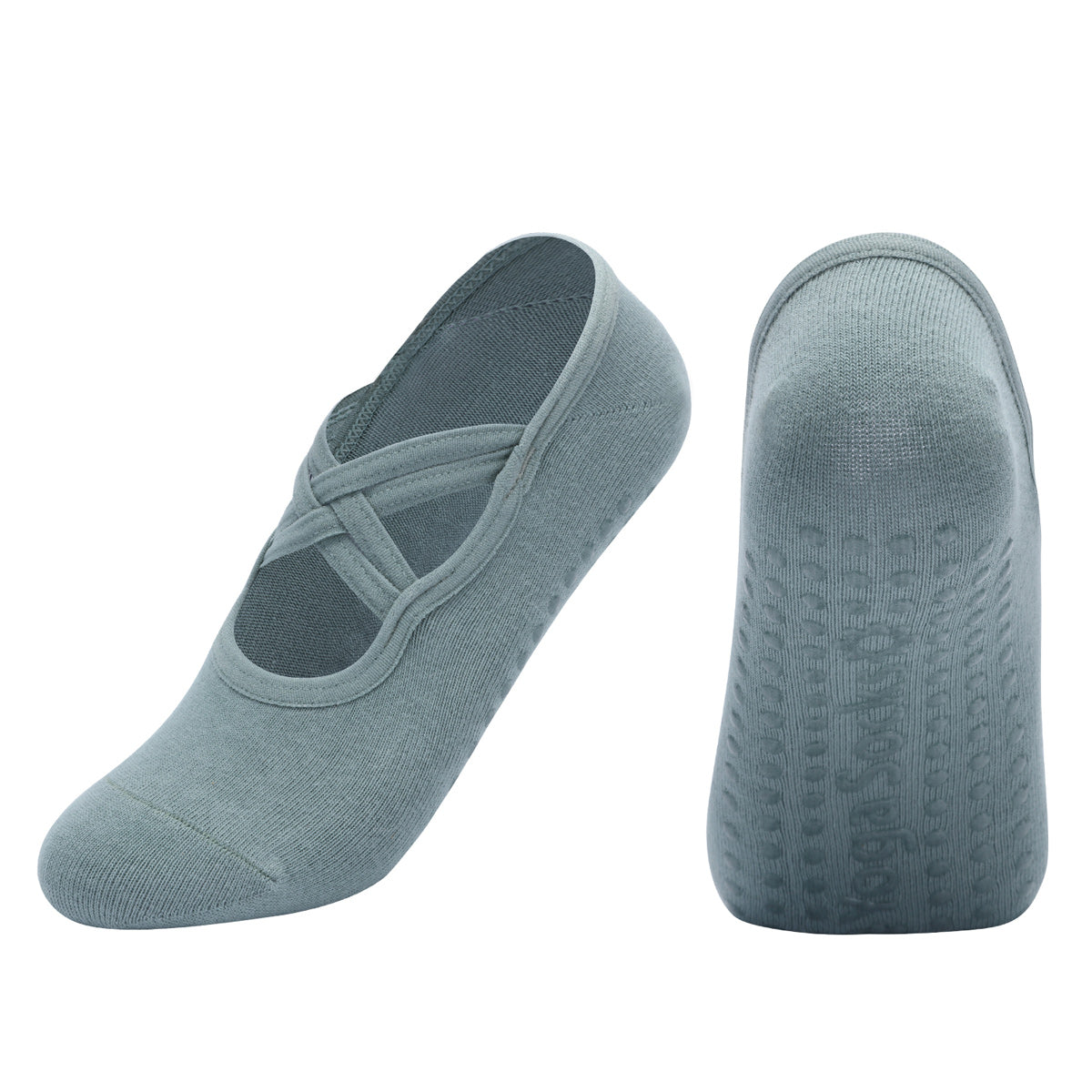 【Yoga Socks】H7孔雀绿-女士圆头瑜伽普拉提运动袜