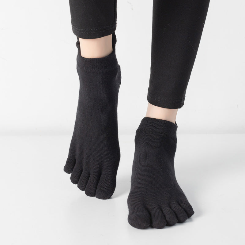 【Yoga Socks】G3黑色-女士五指瑜伽普拉提运动袜