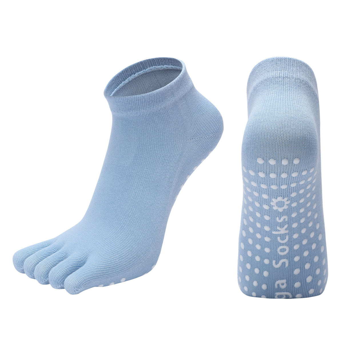 【Yoga Socks】G6浅蓝-女士五指瑜伽普拉提运动袜