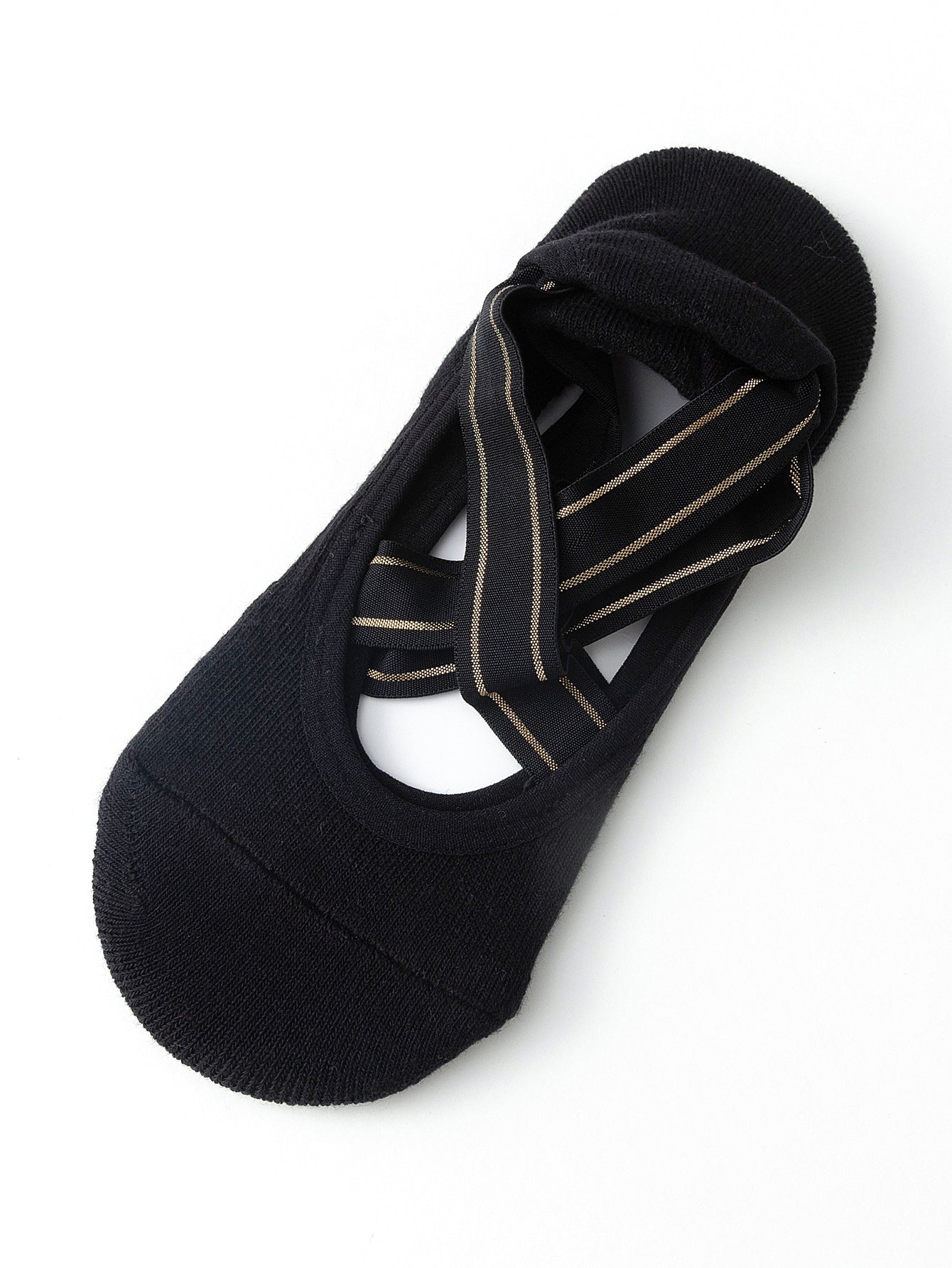 【Yoga Socks】Q1黑色-女士毛圈圆头瑜伽普拉提运动袜