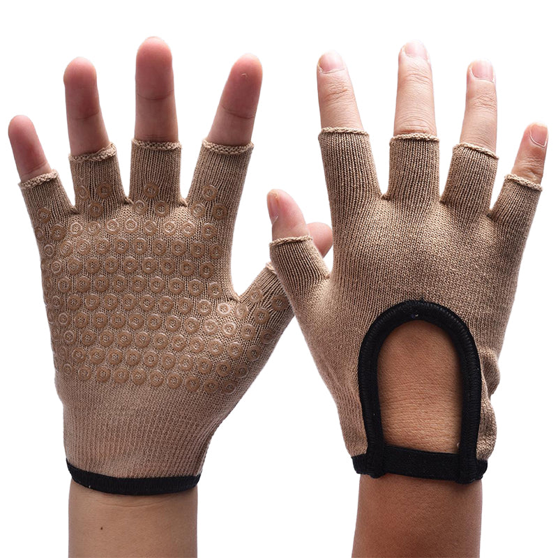 【Sport Gloves】B2米色-女士半指健身运动手套