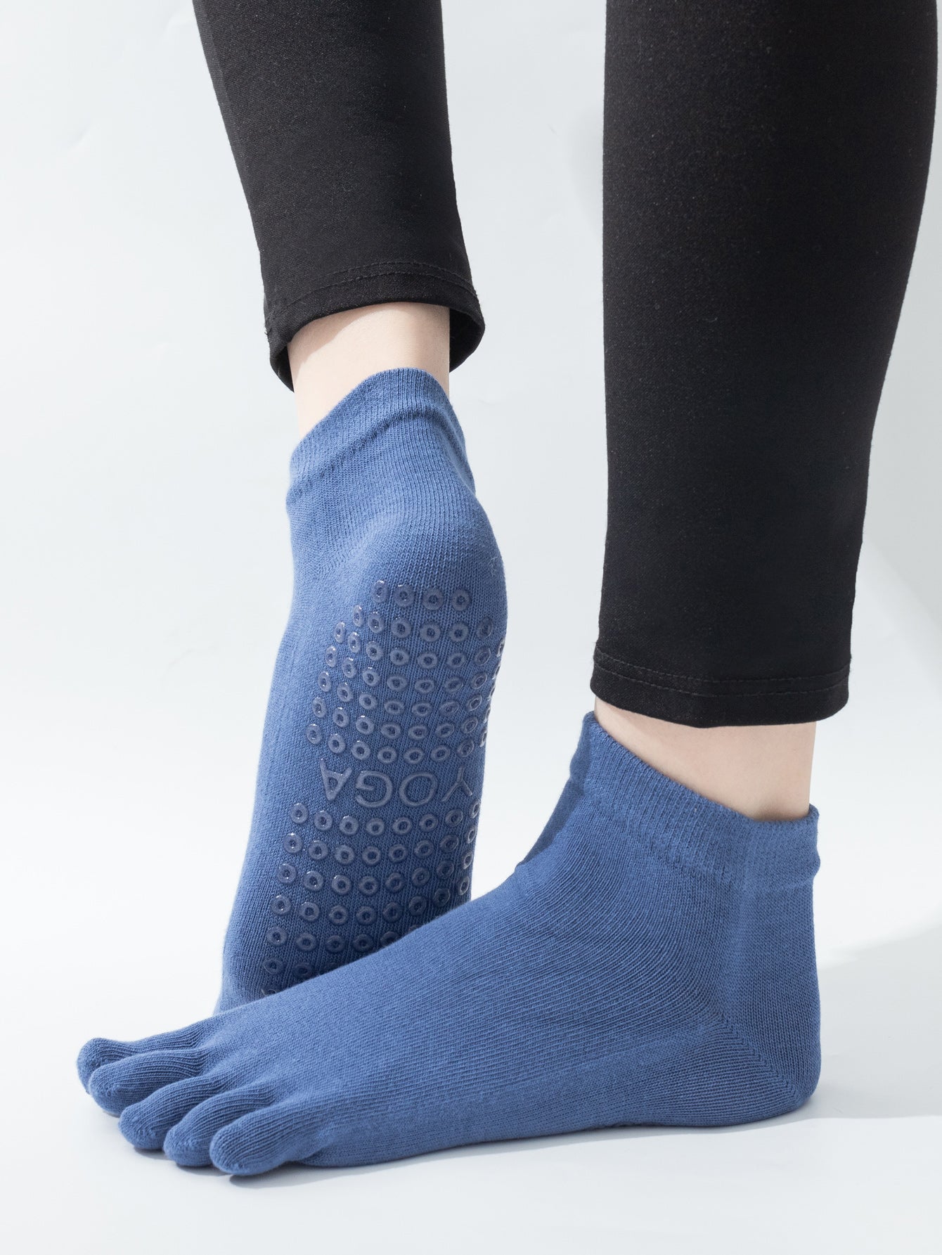 【Yoga Socks】G2深蓝-女士五指瑜伽普拉提运动袜