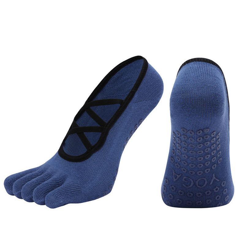 【Yoga Socks】W3深蓝-女士五指瑜伽普拉提运动袜