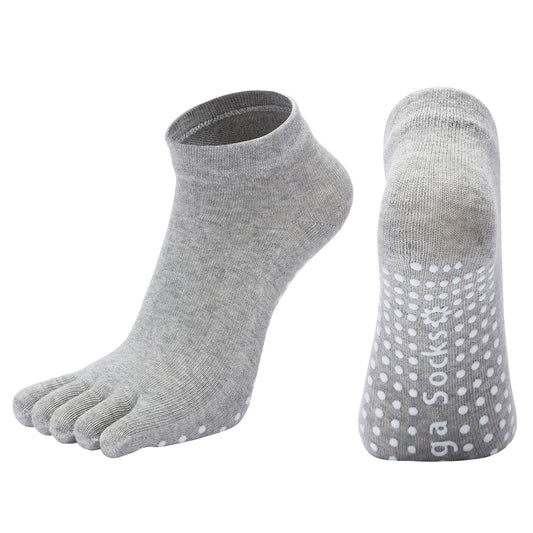【Yoga Socks】G6浅麻灰-女士五指瑜伽普拉提运动袜