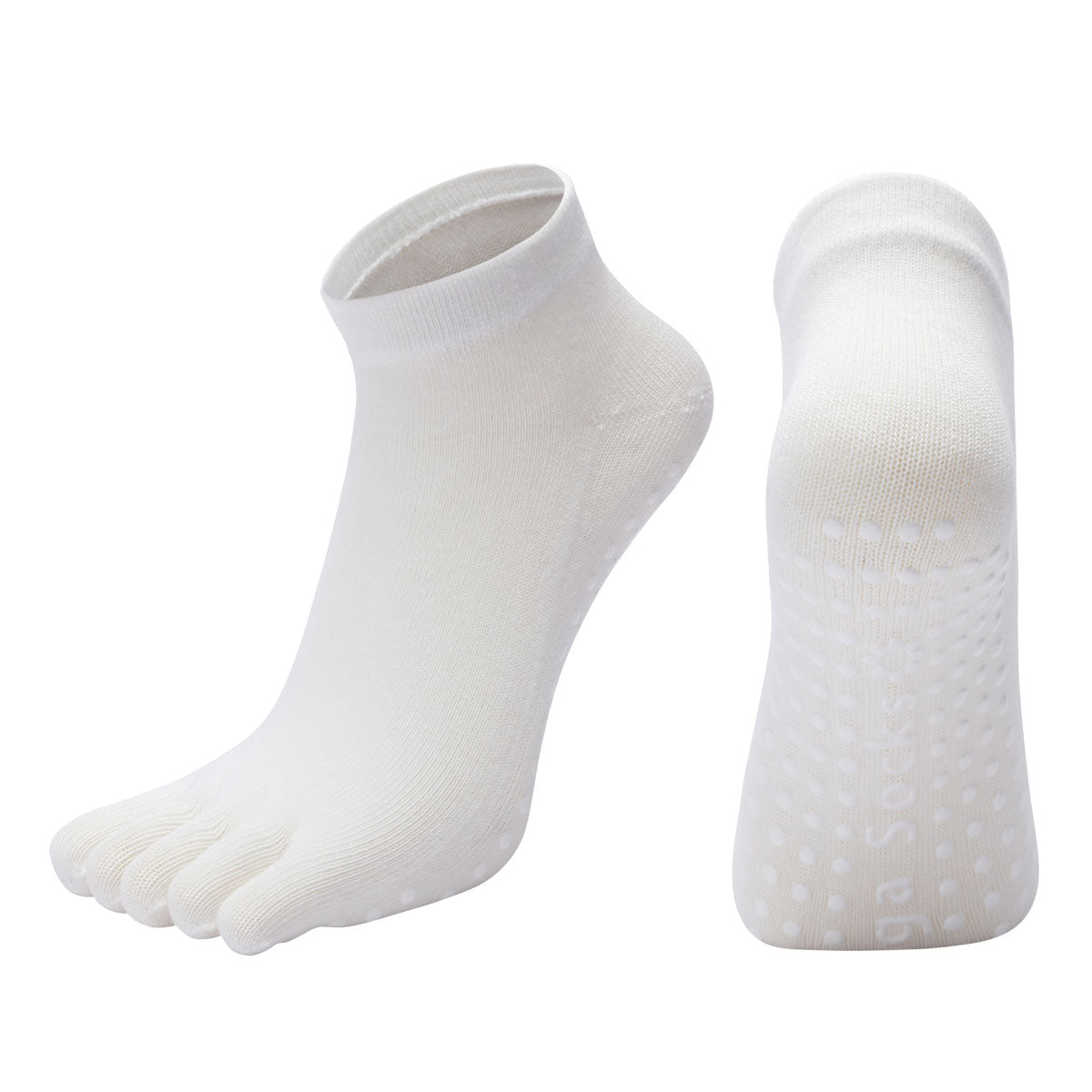 【Yoga Socks】G6白色-女士五指瑜伽普拉提运动袜