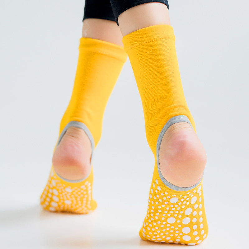 【Yoga Socks】J6橙色-女士长筒二指瑜伽普拉提运动袜