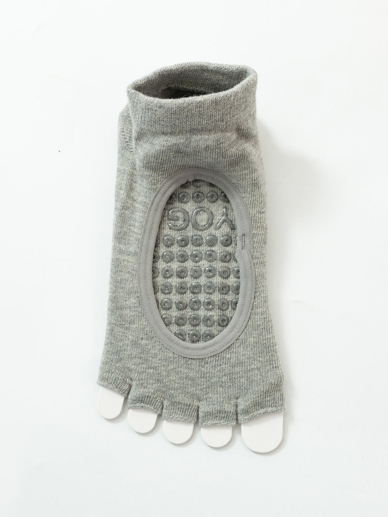 【Yoga Socks】F5浅麻灰-女士半趾瑜伽普拉提运动袜