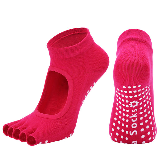 TAZK Women's Half Toe Sports Socks F1 Multicolor