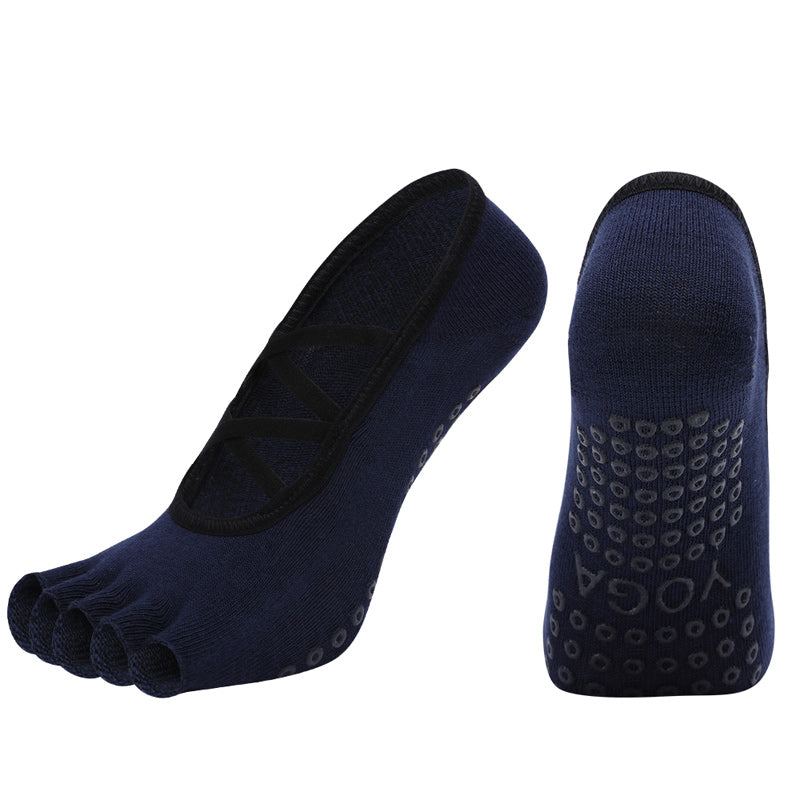 【Yoga Socks】T3藏青-女士半趾瑜伽普拉提运动袜