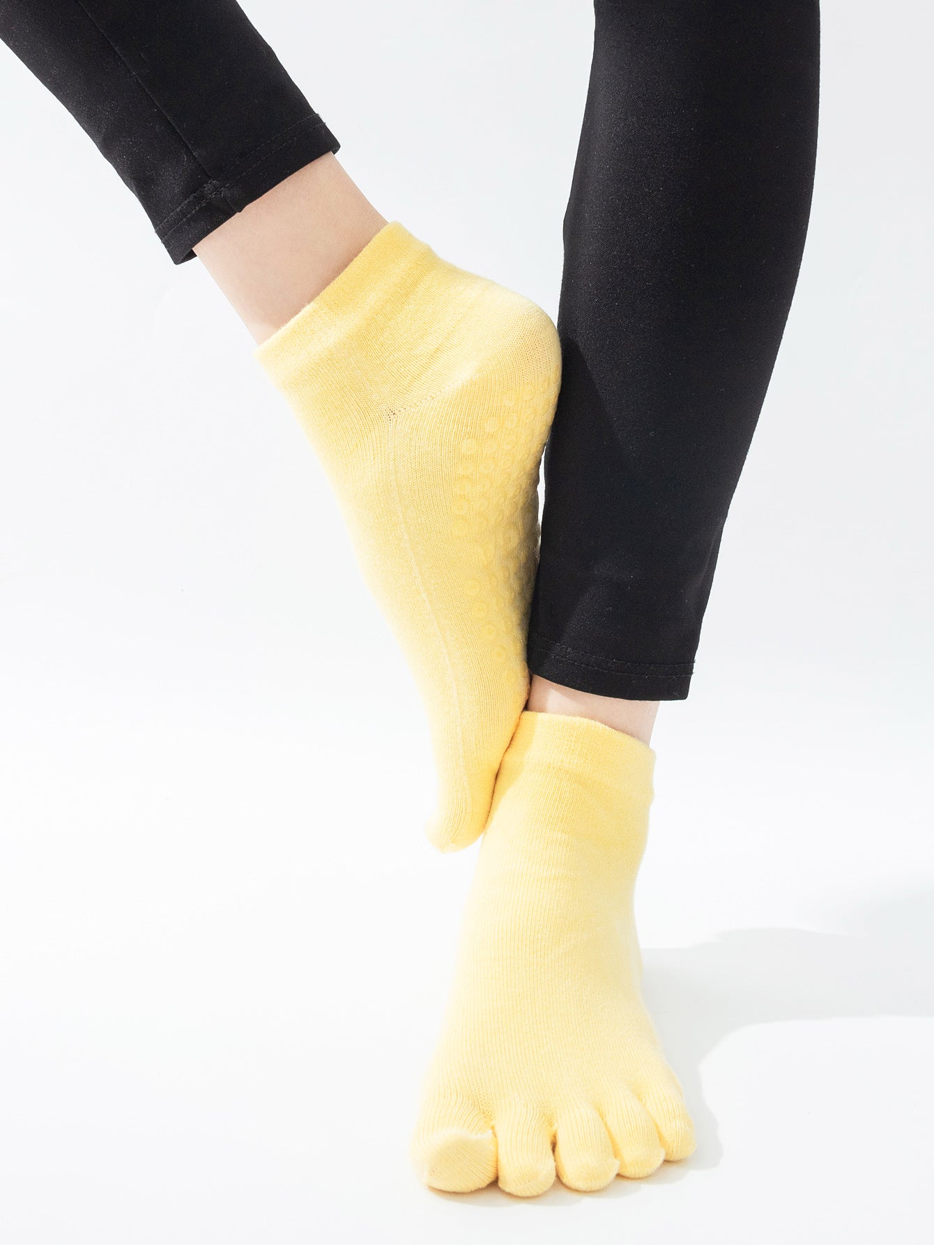 【Yoga Socks】G2黄色-女士五指瑜伽普拉提运动袜