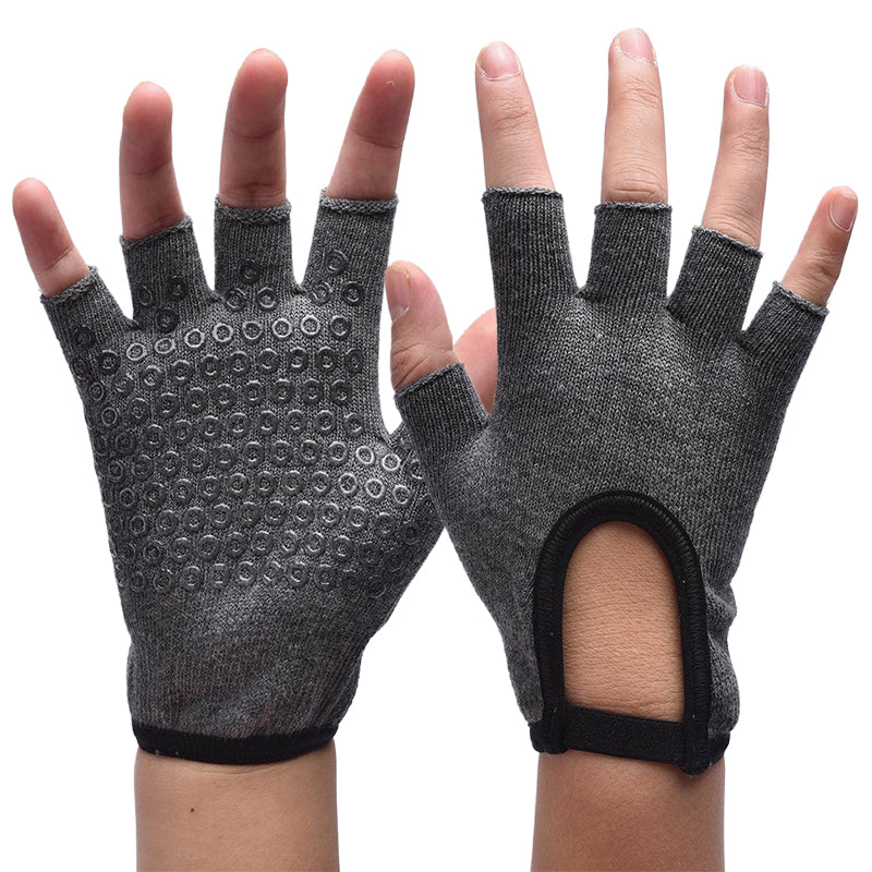 【Sport Gloves】B2深麻灰-女士半指健身运动手套