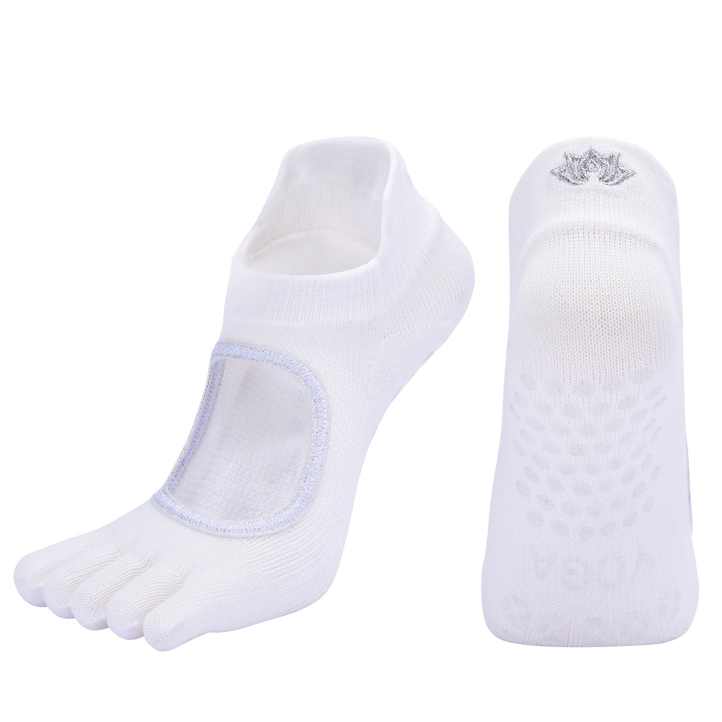 【Yoga Socks】V3白银-女士五指瑜伽普拉提运动袜