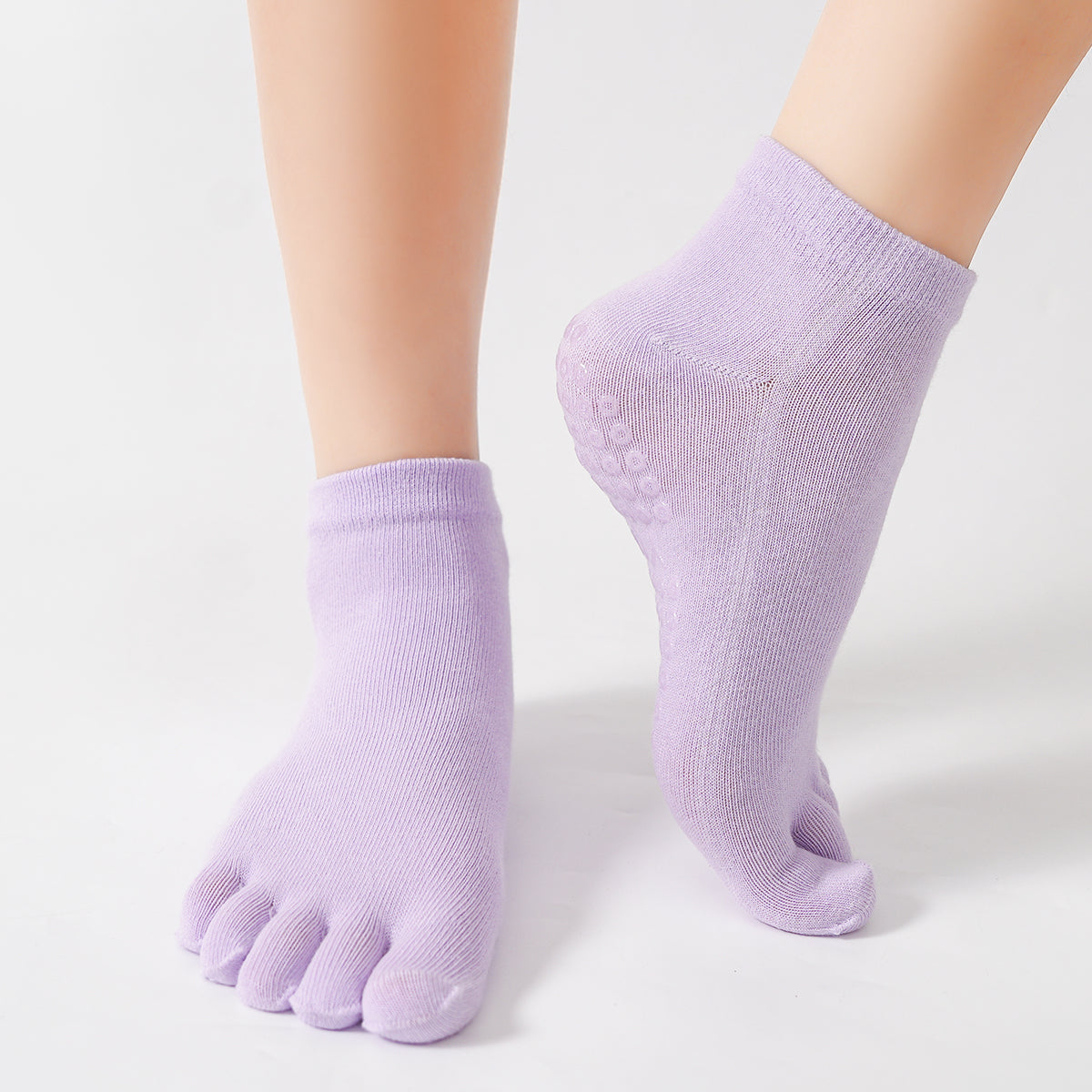 【Yoga Socks】G4浅紫-女士五指瑜伽普拉提运动袜