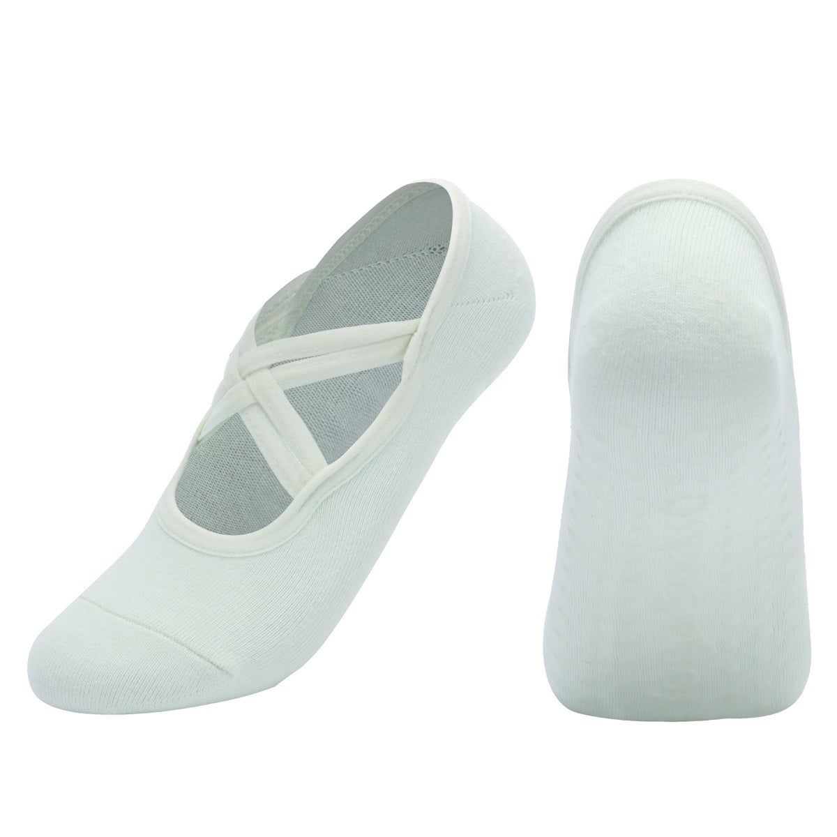 【Yoga Socks】H7碧绿-女士圆头瑜伽普拉提运动袜