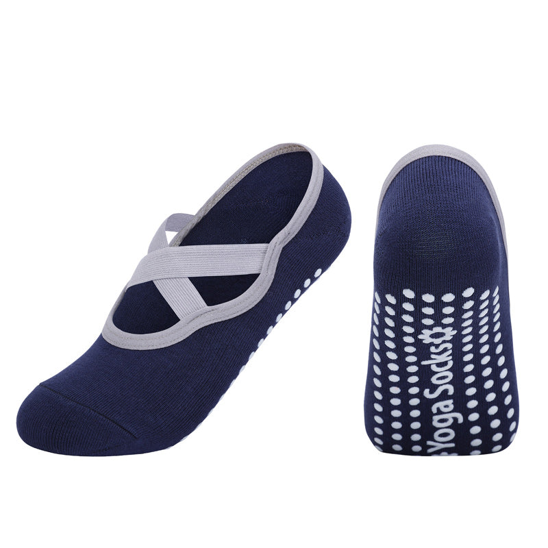 【Yoga Socks】H2藏青-女士圆头瑜伽普拉提运动袜