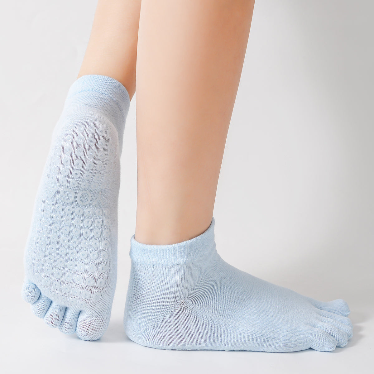 【Yoga Socks】G4浅蓝-女士五指瑜伽普拉提运动袜