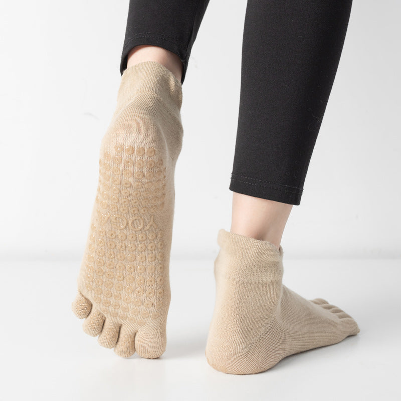 【Yoga Socks】G3米色-女士五指瑜伽普拉提运动袜