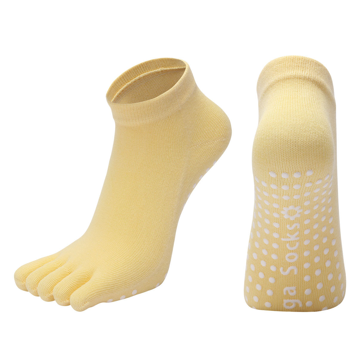 【Yoga Socks】G6黄色-女士五指瑜伽普拉提运动袜