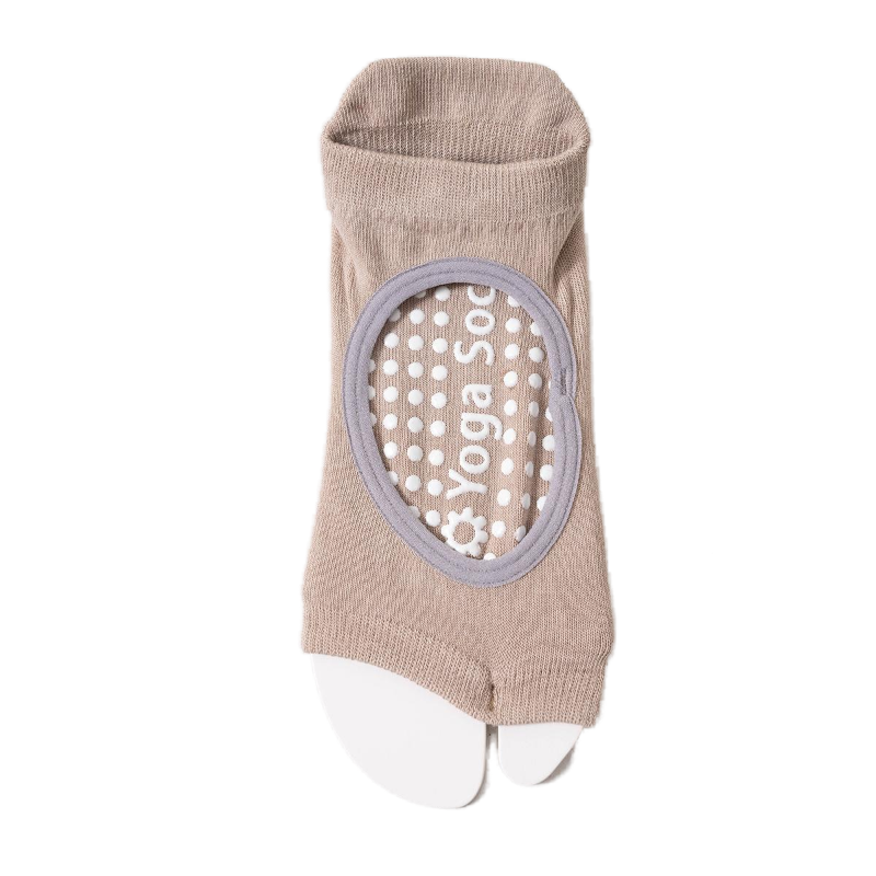【Yoga Socks】J5米色-女士二指瑜伽普拉提运动袜