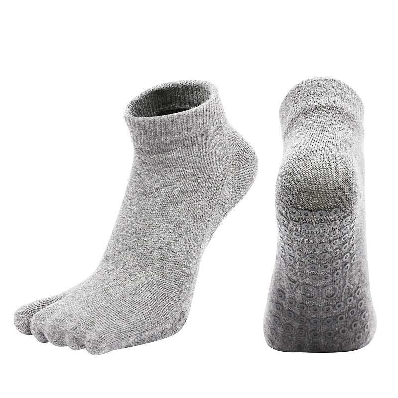【Yoga Socks】X1浅麻灰-女士二指瑜伽普拉提运动袜