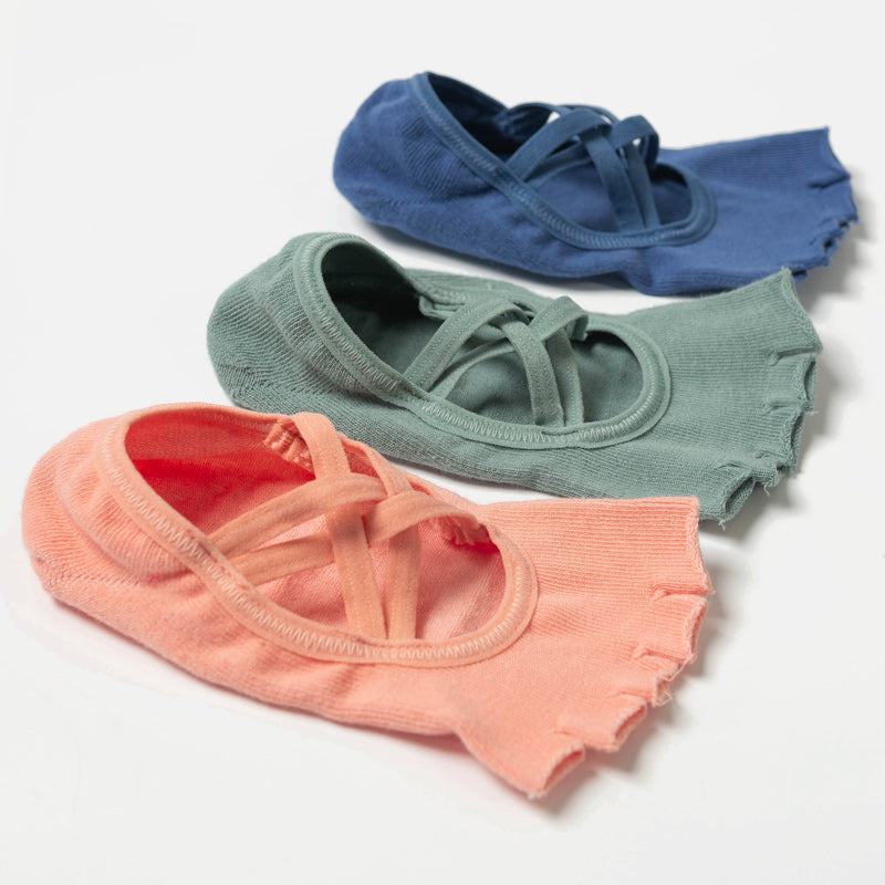 【Yoga Socks】T2孔雀绿-女士半趾瑜伽普拉提运动袜
