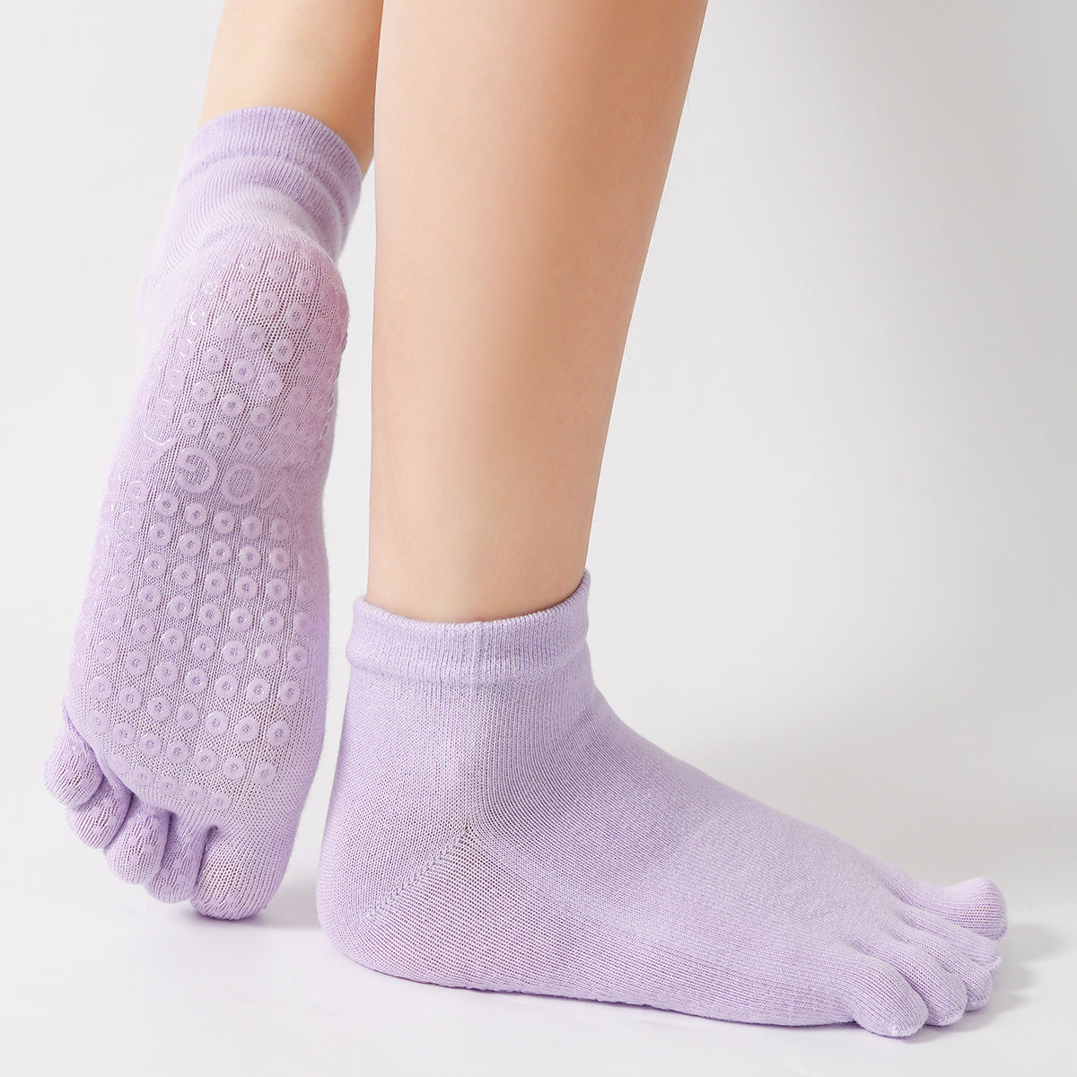 【Yoga Socks】G4浅紫-女士五指瑜伽普拉提运动袜
