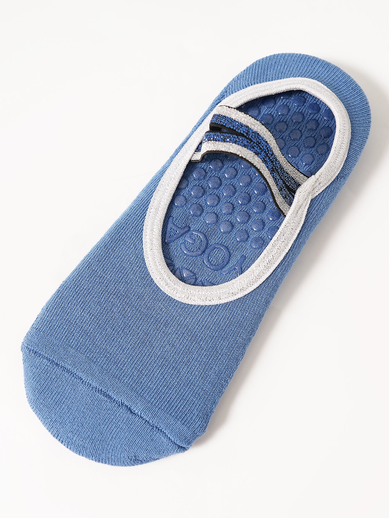 【Yoga Socks】Q4深蓝-女士毛圈圆头瑜伽普拉提运动袜