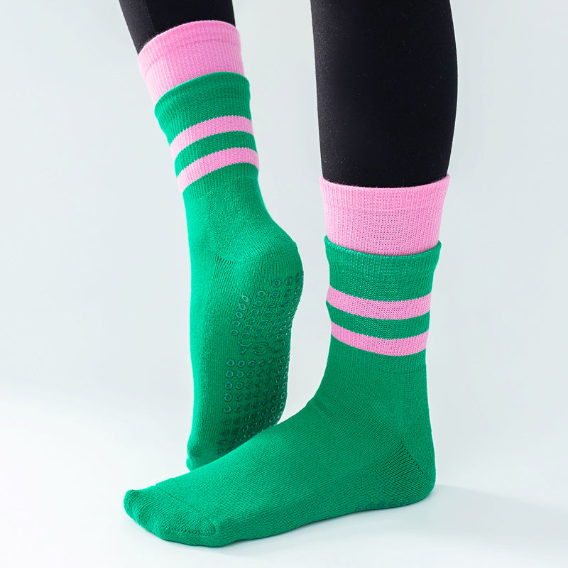 TAZK Women's Terry Sports Socks D10 Red