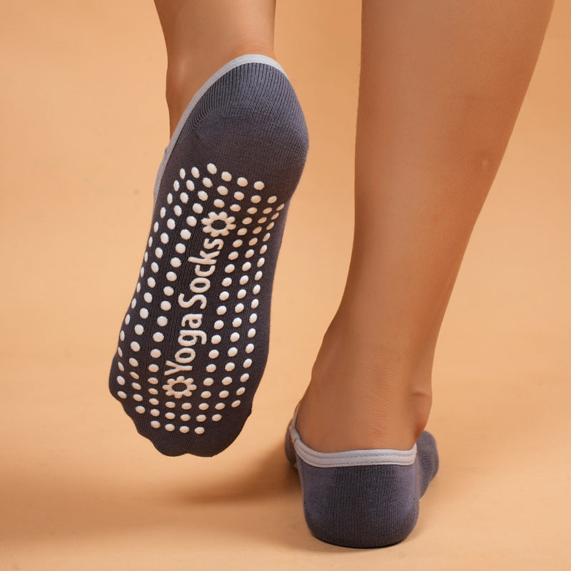【Yoga Socks】H2碳灰-女士圆头瑜伽普拉提运动袜