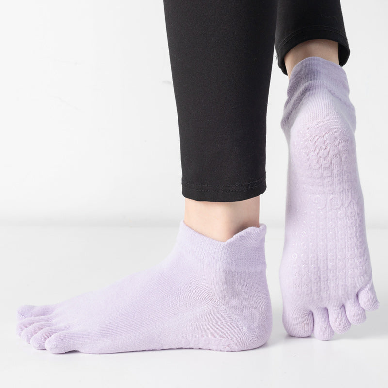 【Yoga Socks】G3浅紫-女士五指瑜伽普拉提运动袜