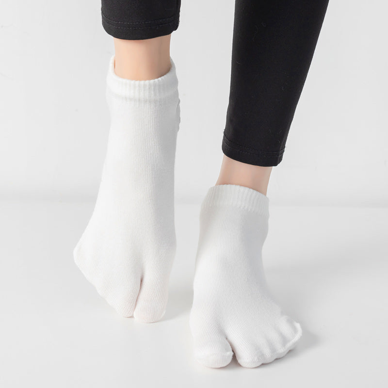 【Yoga Socks】X2白色-女士二指瑜伽普拉提运动袜